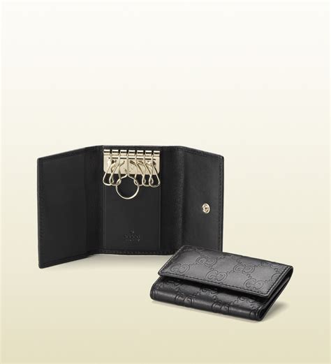 gucci key holder men|gucci card holder with keychain.